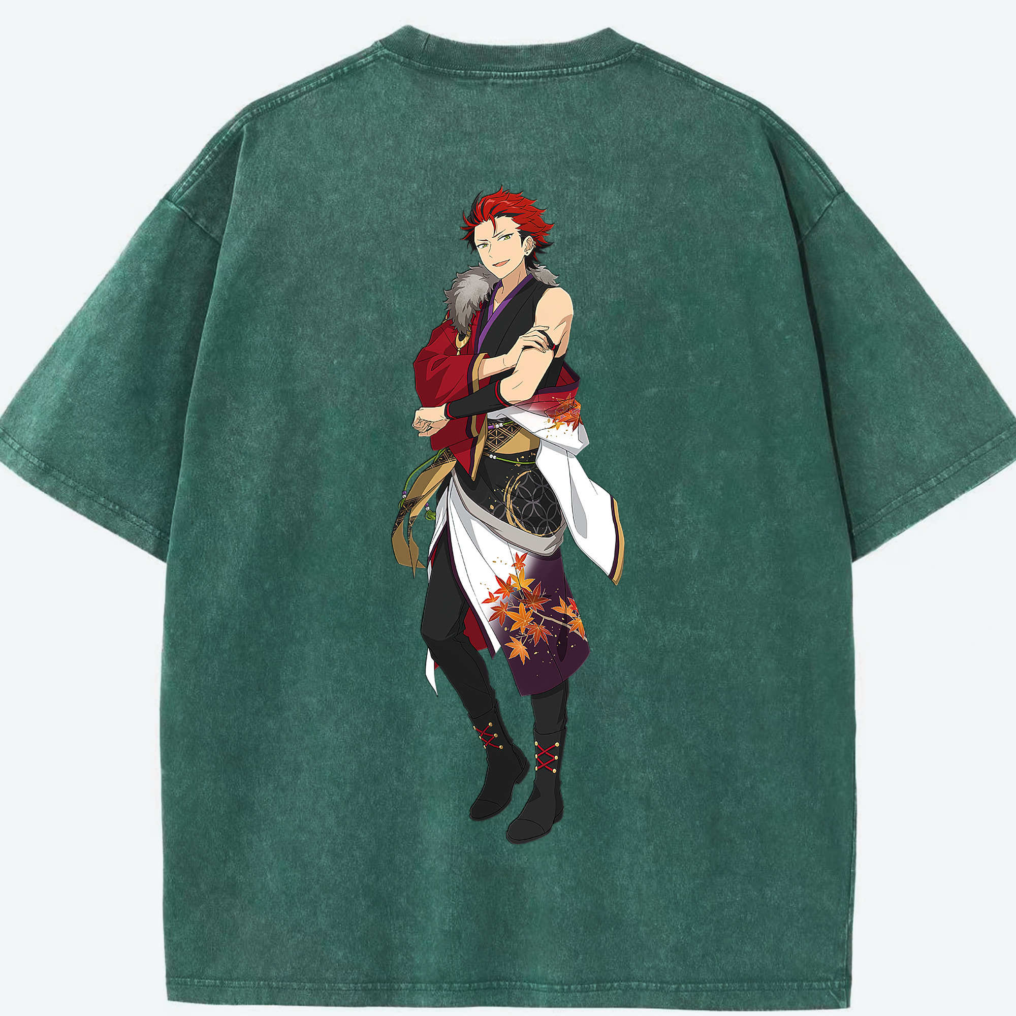 （画像用） あんさんぶるスターズ! Ensemble Stars 綿100% ヴィンテージ風 半袖Tシャツ（背面プリント）